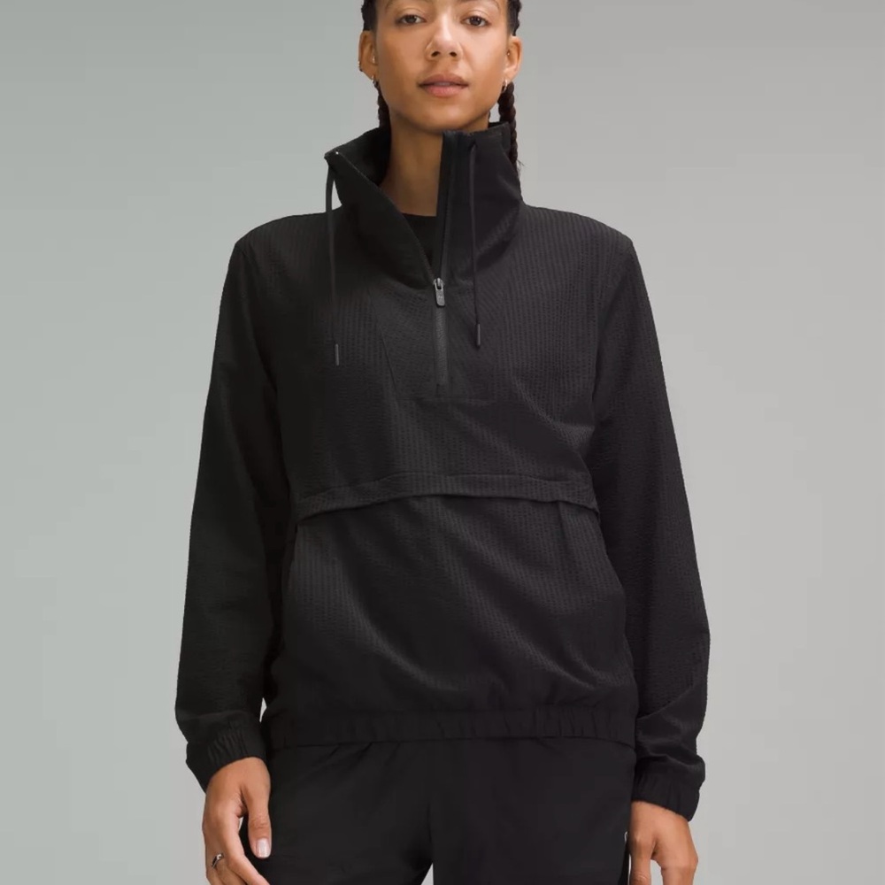 lululemon athletica Black Half-Zip Pullover Hoodie